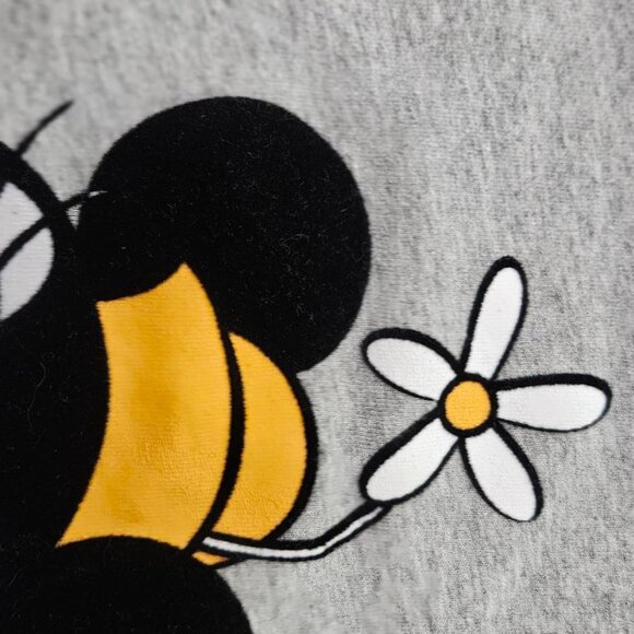 Disney Minnie Mouse Tee Shirt Heather Gray w/Minnie in Red Size M Cotton/Poly - Picture 9 of 11